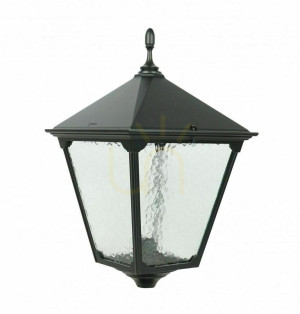 Lampa wisząca ogrodowa SU-MA Retro kwadratowa czarna K 1018 BD KW