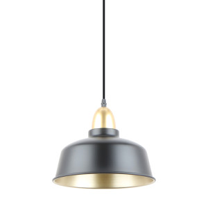 Lampa wisząca Zuma Line MENSA A8063-BK CZARNY MAT+ZŁOTO/MATT