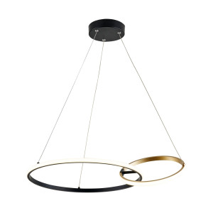 Lampa wisząca Zuma Line RANDO 20002P-GD CZARNO-ZŁOTA