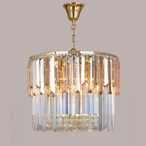 Lampa wisząca Zuma Line CAMILLE 19101/8 ZŁOTA