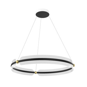 Czarna Lampa Wisząca Faris LED