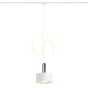 Lampa Wisząca Giulia 20 Do 1 Faz. Szyny Biała Chrom 230 V E27 40 W