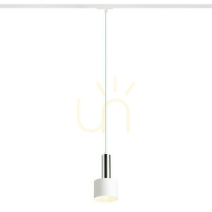 Lampa Wisząca Giulia 12 Do 1 Faz. Szyny Biała Chrom 230 V E27 40 W