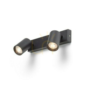 Lampa Natynkowa Dude Ii Czarna 230 V Led Gu10 2x9 W