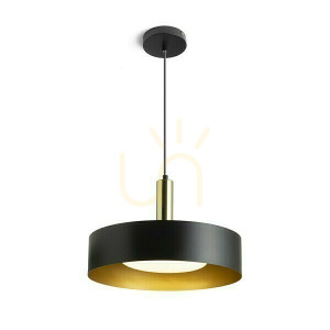 Lampa Wisząca Giulia 40 Czarna/Złoto Brązowa Mosiądz 230 V E27 W