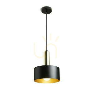 Lampa Wisząca Giulia 20 Czarna/Złoto Brązowa Mosiądz 230 V E27 40 W
