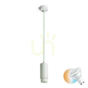 Lampa Wisząca Optimus Biała 230 V Led Gu10 9 W 10 50°
