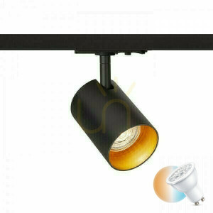 Reflektor Connor Do Szyny 1 Faz Czarna/Złota 230 V Led Gu10 10 W