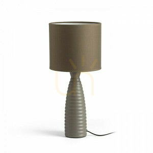 Lampa Stołowa Laura Beżowo Szara 230 V E27 28 W