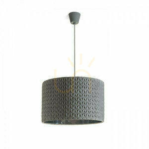 Lampa Wisząca Aino 40 Szara Chrom 230 V E27 28 W