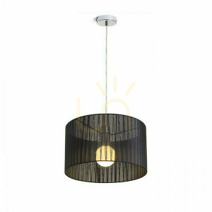 Lampa Wisząca Glamour 35/20 Czarna 230 V E27 28 W
