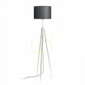 Lampa Stojąca Gardette Podłogowa Czarna Aluminium 230 V E27 42 W