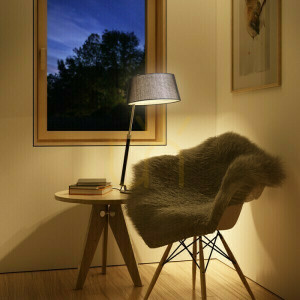Lampa Stołowa Ritzy Czarna Chrom 230 V E27 42 W