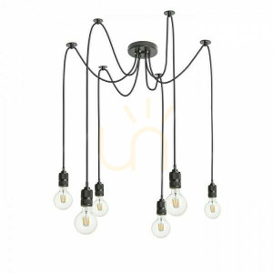 Lampa Wisząca Cindy Vi Czarna 230 V E27 6x42 W