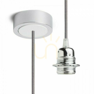 Klosz, Abażur Hex Zestaw Wiszący Chp+C/Bk+Cho+Bp1 230 V E27 28 W