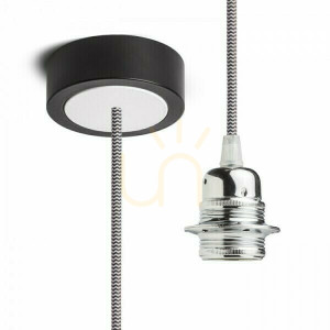 Klosz, Abażur Hex Zestaw Wiszący Cp+C/Bk+Cho+Bp1 230 V E27 28 W
