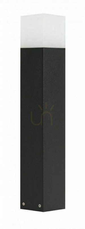 Lampa ogrodowa stojąca SU-MA CUBE 58 cm czarna CB-580 BL