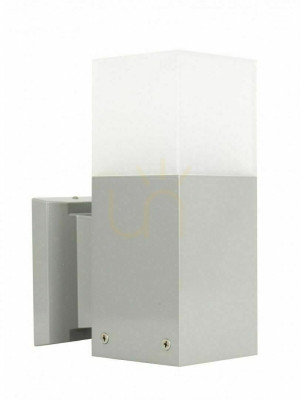 Kinkiet zewnętrzny SU-MA CUBE CB-K AL srebrny 20W