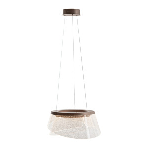 Brązowa Lampa Wisząca Foren LED
