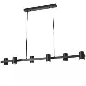 Lampa wisząca do jadalni NOE Long czarna PL0111-BK - YASKR