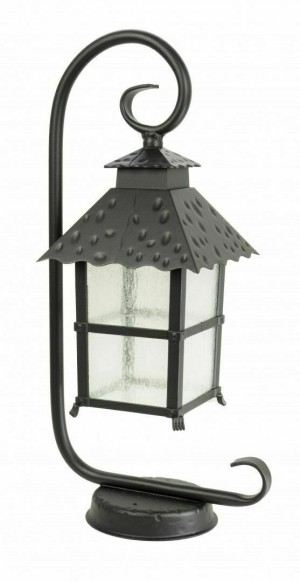 Lampa ogrodowa stojąca SU-MA Cadiz czarna patynowana 53 cm K 4011/1/Z