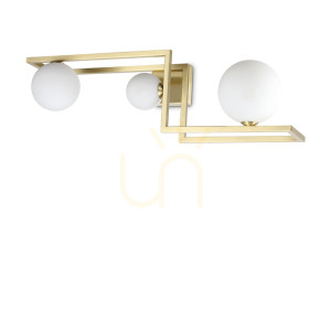 Plafon Ideallux ANGOLO PL3 Ottone mosiężny 3xG9 284330 68,6 cm
