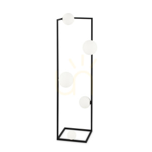 Lampa stojąca Ideallux Angolo 284309 czarna 5xG9 118 cm