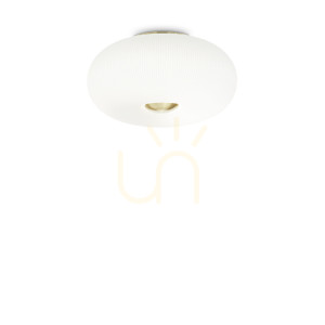 Plafon Ideallux Arizona biały szklany 40 cm 3xGX53 214504