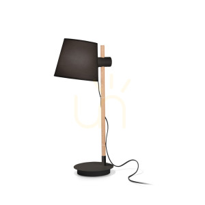Lampa stołowa Ideallux AXEL czarna E27 1x60W 272238
