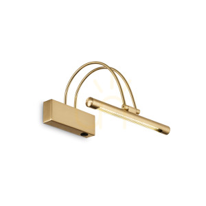 Kinkiet Ideallux Bow mosiężny LED 3,5W 121154 ⌀26 cm