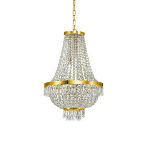 Lampa wisząca Ideallux Caesar SP9 Oro złota 9xG9 45 cm 114736