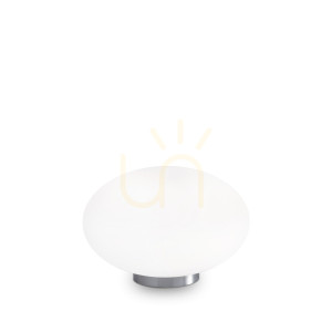 Lampa stołowa Ideallux Candy biała szkło G9 1x40W 25 cm 086804