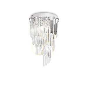 Plafon Ideallux Carlton PL8 chrom 8xE14 40 cm 168920