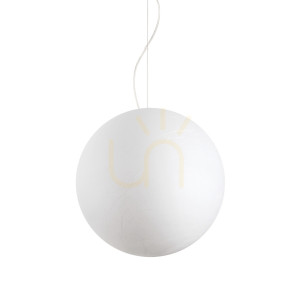 Lampa wisząca Ideallux CARTA 226040 biała E27 1x25W 50 cm