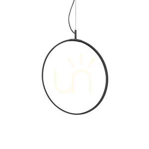 Lampa wisząca Ideallux Circus 291345 czarna LED 29W 44,5 cm