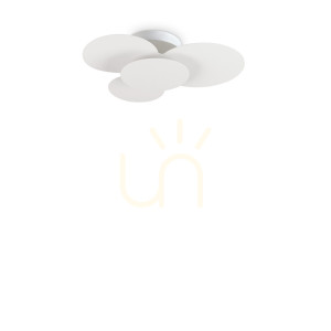 Plafon LED Ideallux Cloud 263519 biały 33W 52 cm