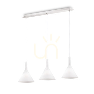 Lampa wisząca Ideallux Cocktail 074245 biała 3xE14 82 cm