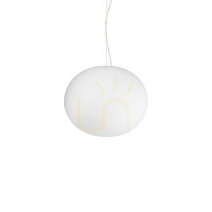 Lampa wisząca Ideallux Cotton 297767 biała E27 1x42W 30 cm