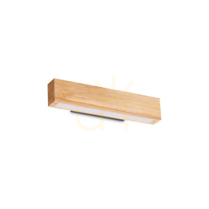 Kinkiet Ideallux Craft 284477 LED 12W drewniany czarny 40 cm