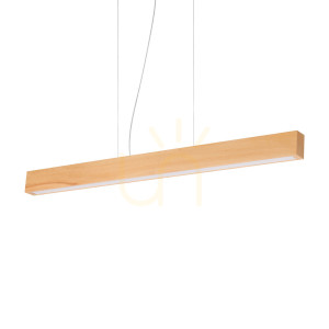 Lampa wisząca Ideallux CRAFT 284460 LED 32W drewniana 110 cm czarna
