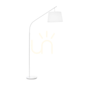 Lampa stojąca Ideallux Daddy 110356 biała E27 1x60W 197 cm