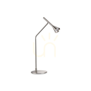 Lampa stołowa Ideallux Diesis 291093 LED 6,5W nikiel 19 cm