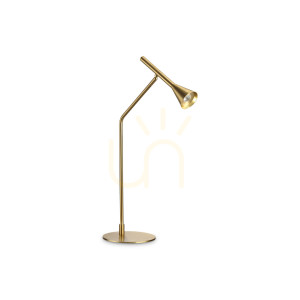 Lampa stołowa Ideallux Diesis 291109 mosiądz LED 6,5W 19 cm