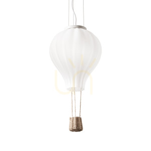 Lampa wisząca dla dzieci Ideallux Dream Big 179858 biała E27 30 cm