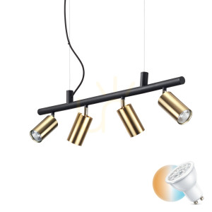 Lampa wisząca Ideallux Dynamite 244624 mosiężna 4xGU10 76 cm