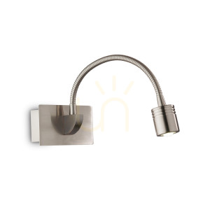 Kinkiet LED Ideallux Dynamo 031477 nikiel srebrny 3,5W 11,5 cm