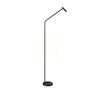 Lampa stojąca Ideallux EASY 295497 czarna LED 3,5W 128 cm
