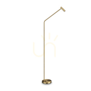 Lampa stojąca Ideallux EASY 295503 mosiężna LED 3,5W 128 cm