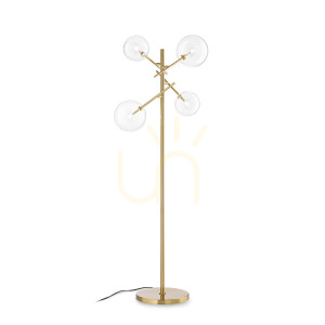 Lampa stojąca Ideallux Equinoxe 290966 mosiądz 4xG4 56 cm