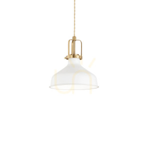 Lampa wisząca Ideallux ERIS 238104 biała E27 1x42W 21 cm